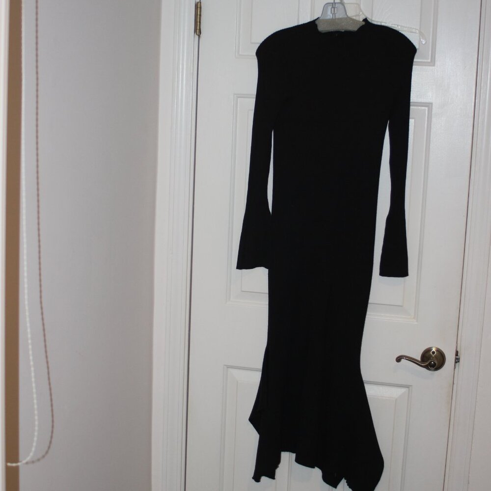 NWT Lucy Paris Long Black Jersey Dress